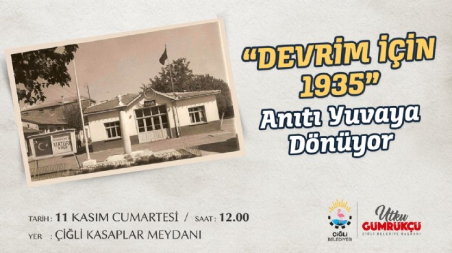 'Devrim için 1935' Anıtı ilk yerine taşınıyor!