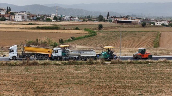 Aydın'da yol yapım çalışmaları sürüyor