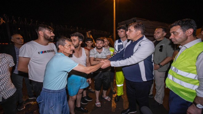 Başkan Tugay sahaya indi... Olumsuzluklar kontrol altında!