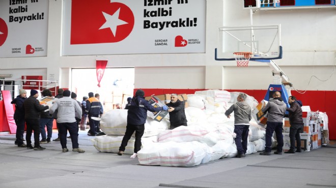 Bayraklı'dan büyük deprem dayanışması!