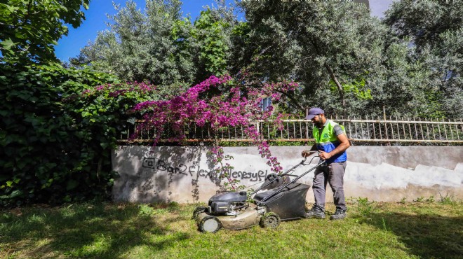 Buca’nın parklarında yaza hazırlık