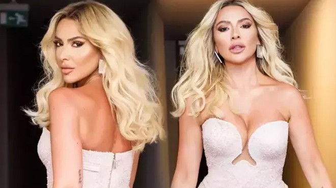 Hadise'nin tercihi baştan aşağı 'leopar'