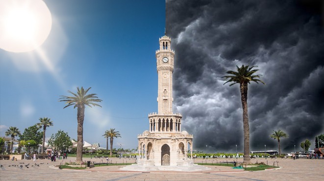 İzmir'in hava raporu... Önce güneş, sonra sağanak!