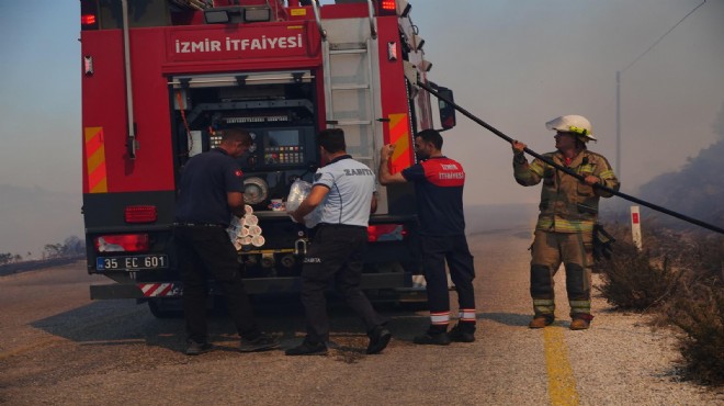 İzmir İtfaiyesi yangınlar için seferber oldu