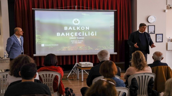 Karşıyaka'da balkon bahçeciliği eğitimi