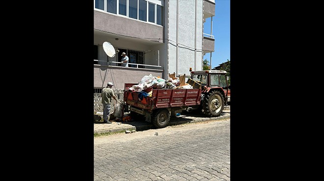 Kötü koku ele verdi... 6 kamyon çöp çıktı!