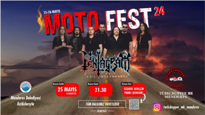 Menderes’te Motofest zamanı... Pentagram sahne alacak!