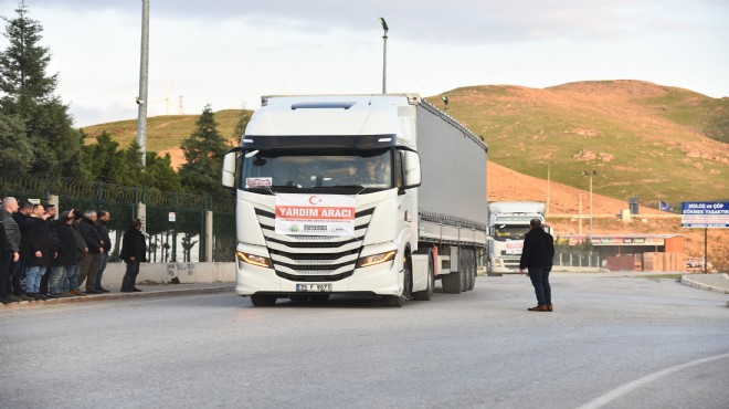 Menemen'den afet bölgesine 20 TIR!