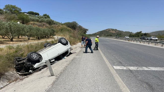 Otomobil şarampole devrildi: 3 kişi yaralandı