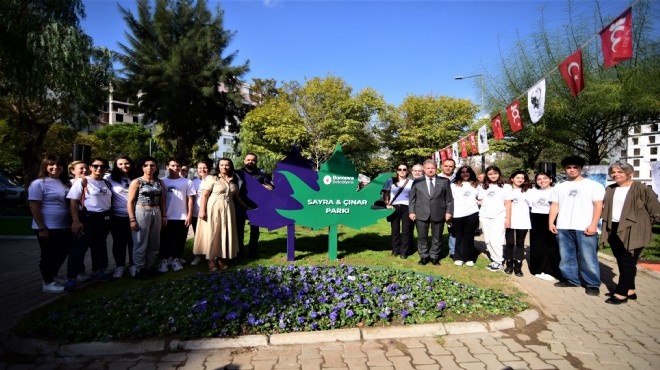 Sayra ve Çınar’ın ismi Bornova’da yaşayacak