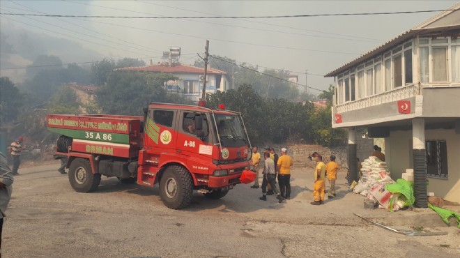 Soma'da orman yangını: Tedbir amaçlı tahliye!